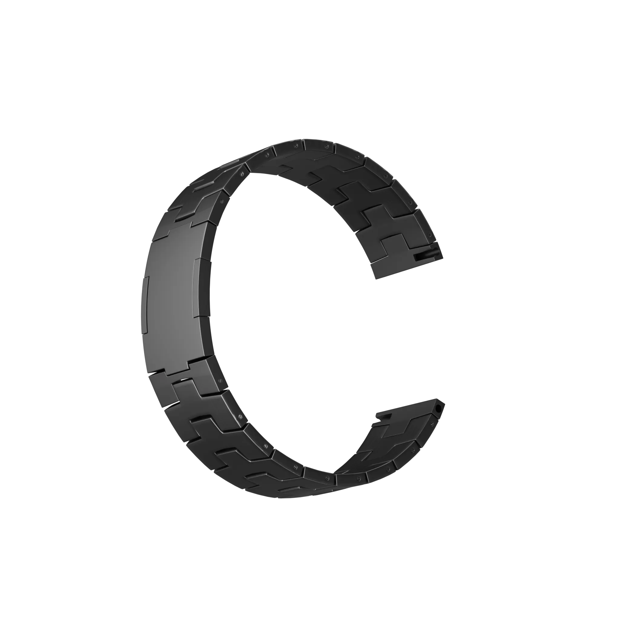 ICE Smart TKS Rectangular 1.41 titanium grain band (platte sluiting) (grafiet)