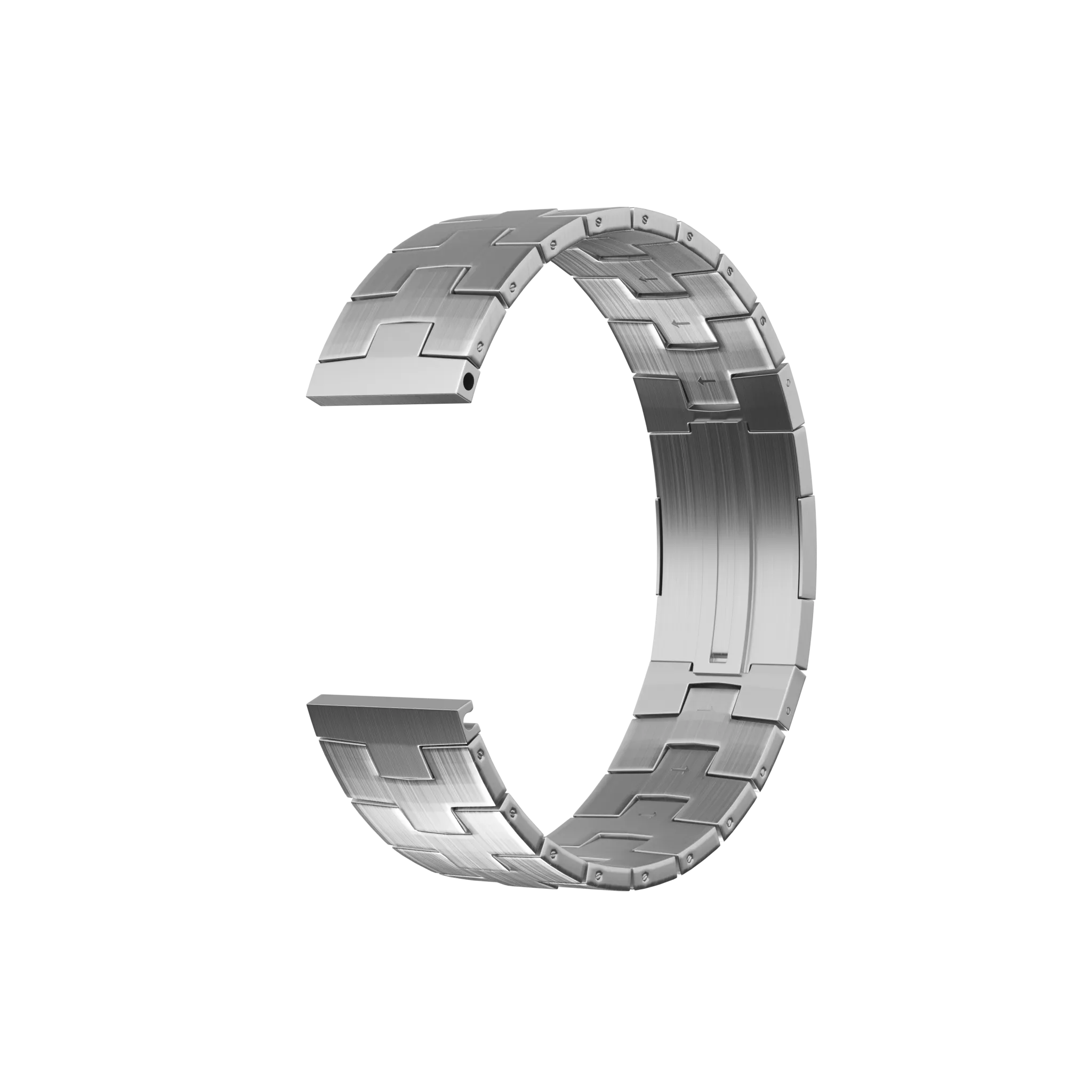 Huawei Watch GT 4 - 46mm titanium grain band (platte sluiting) (zilver)