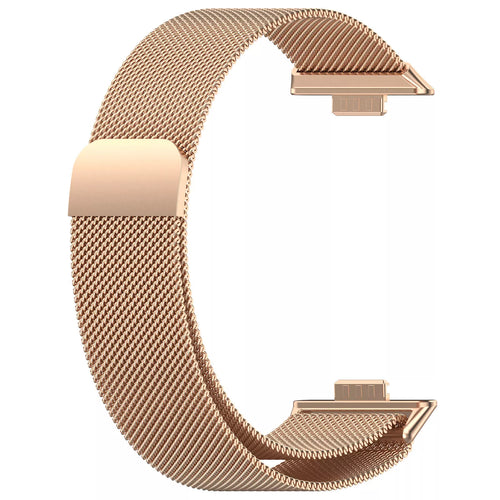 Huawei Watch Fit 4 Milanese band (rosé goud)