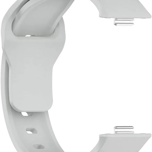 Outdoor Silicone Strap, grey, without a watch, 3/4 front view