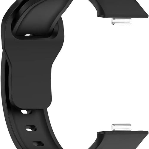 Outdoor Silicone Strap, black, without a watch, 3/4 front view