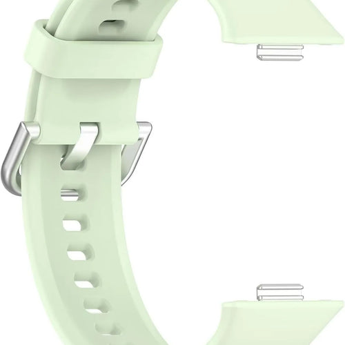 Silicone Strap, light green, without a watch, 3/4 front view