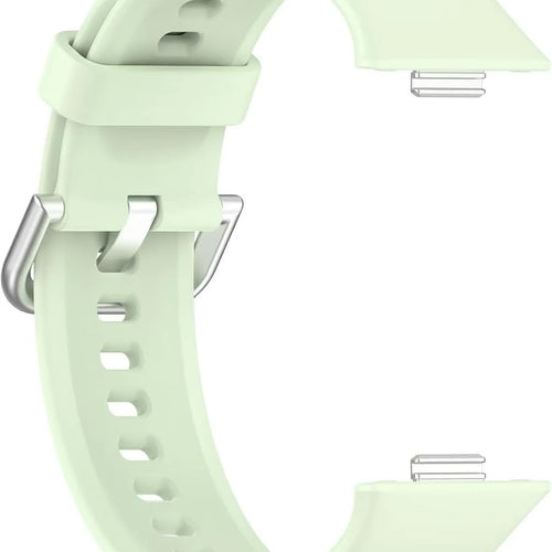 Silicone Strap, light green, without a watch, 3/4 front view