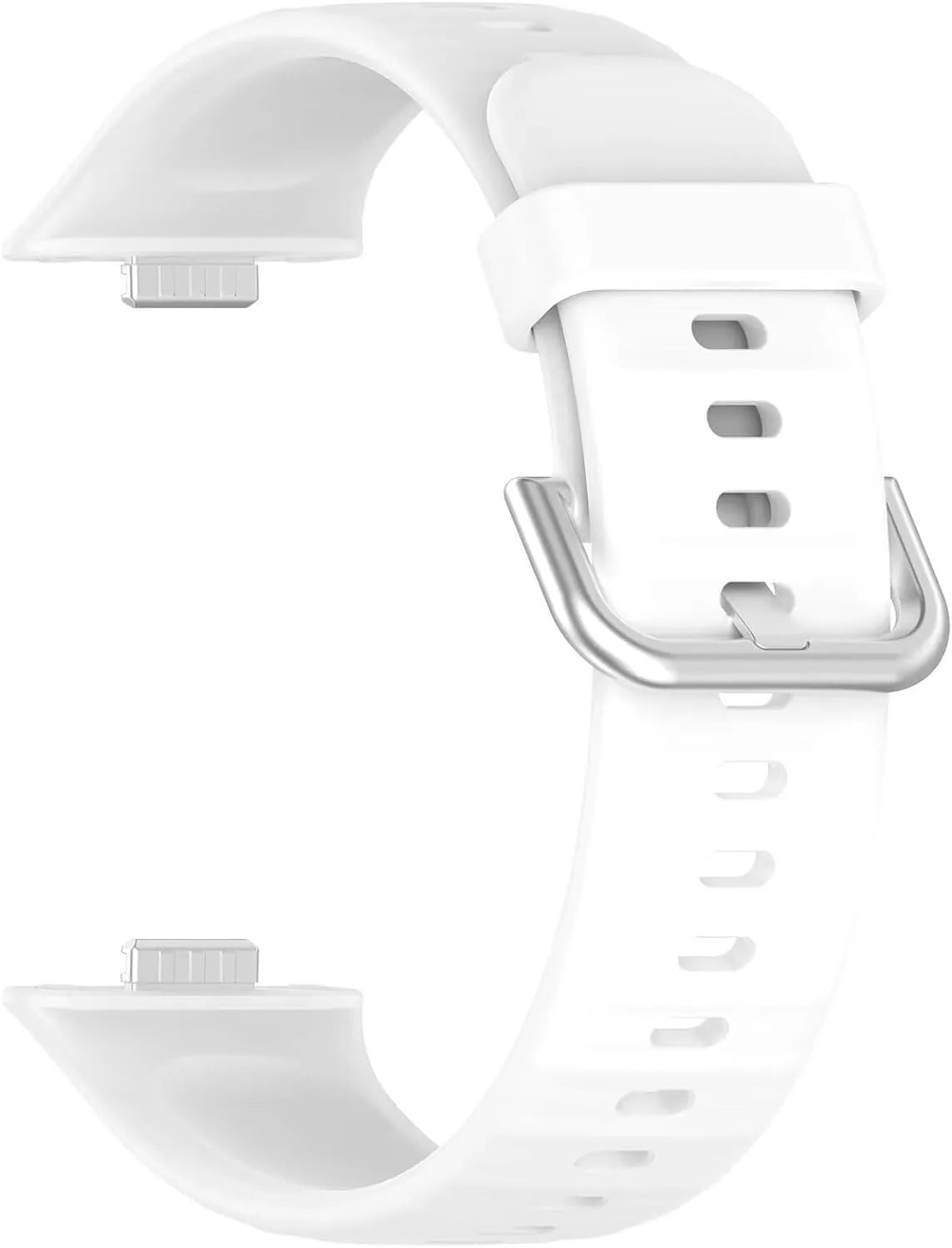 Silicone Strap, white, without a watch, 3/4 front view