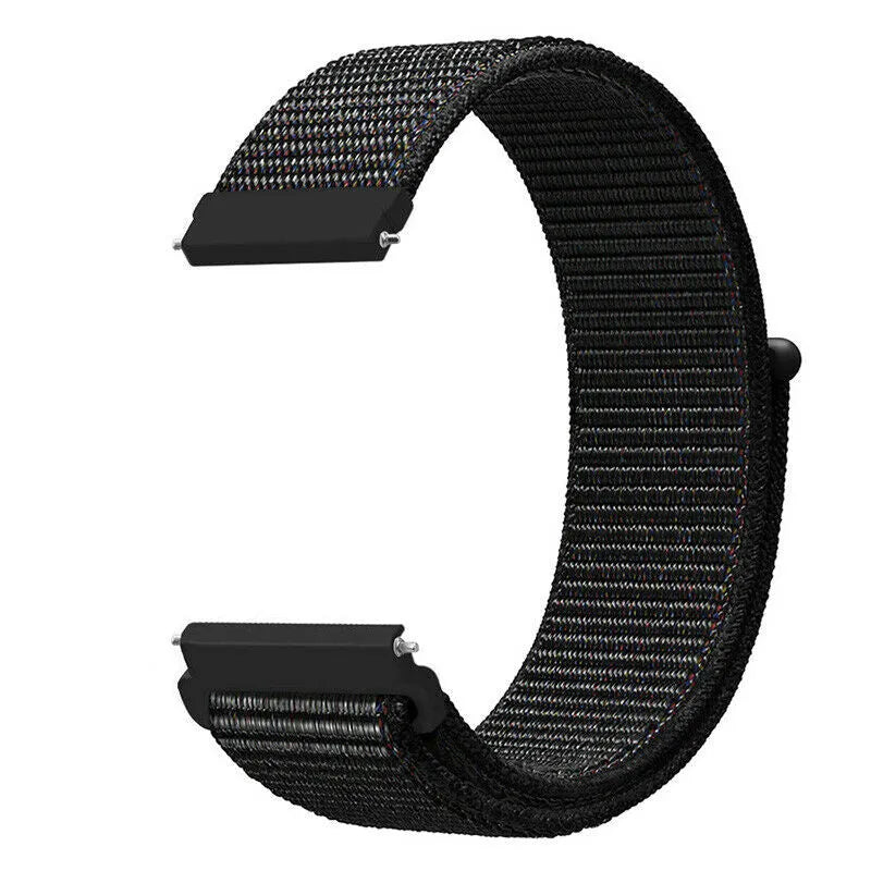 Nylon Strap, black, without a watch, 3/4 front view