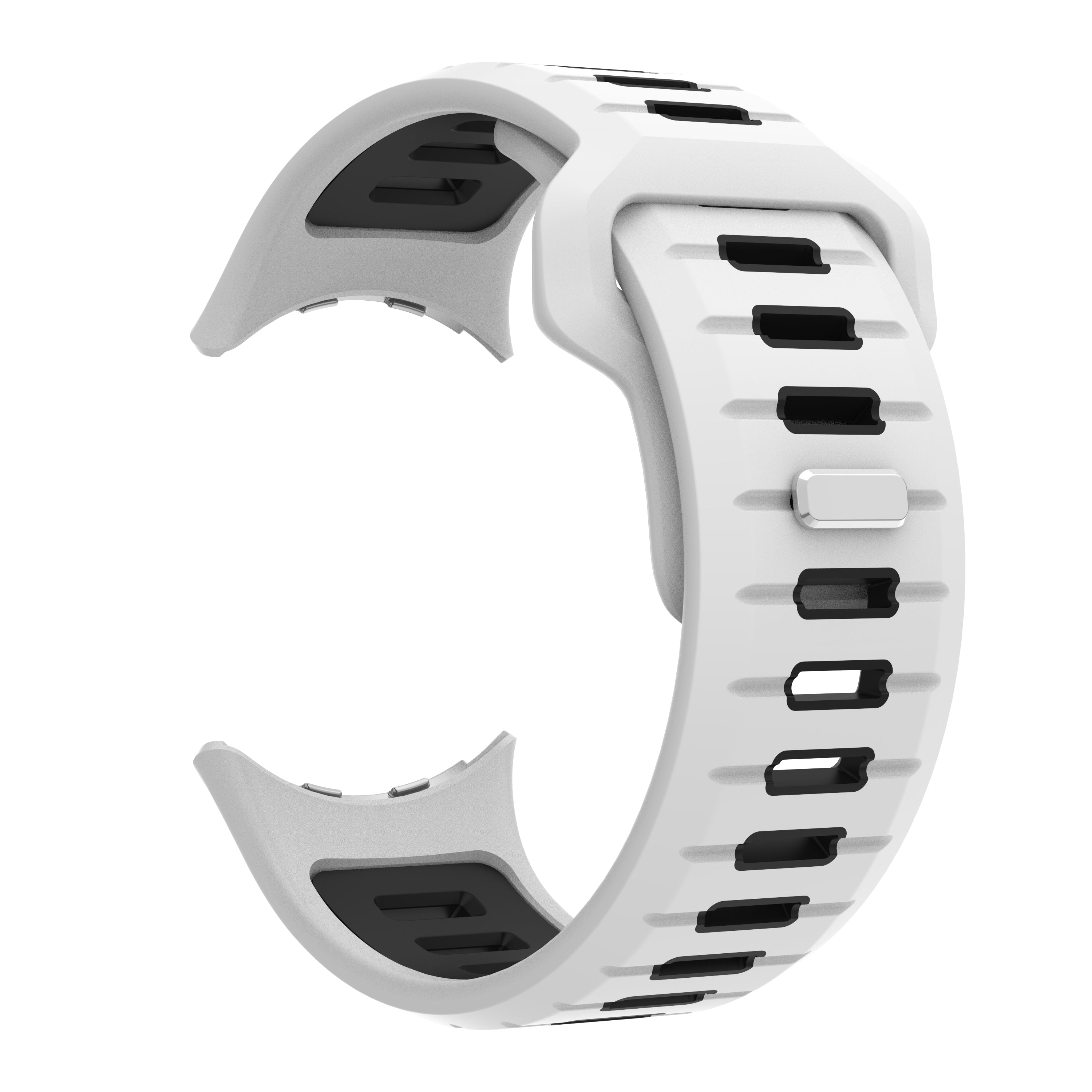 Google Pixel Watch 4 - 45mm sport duo band (wit/zwart)