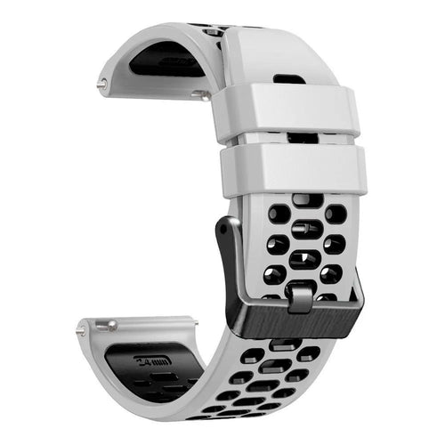 Coros Apex 4 - 46mm sport gesp bandje (wit/zwart)