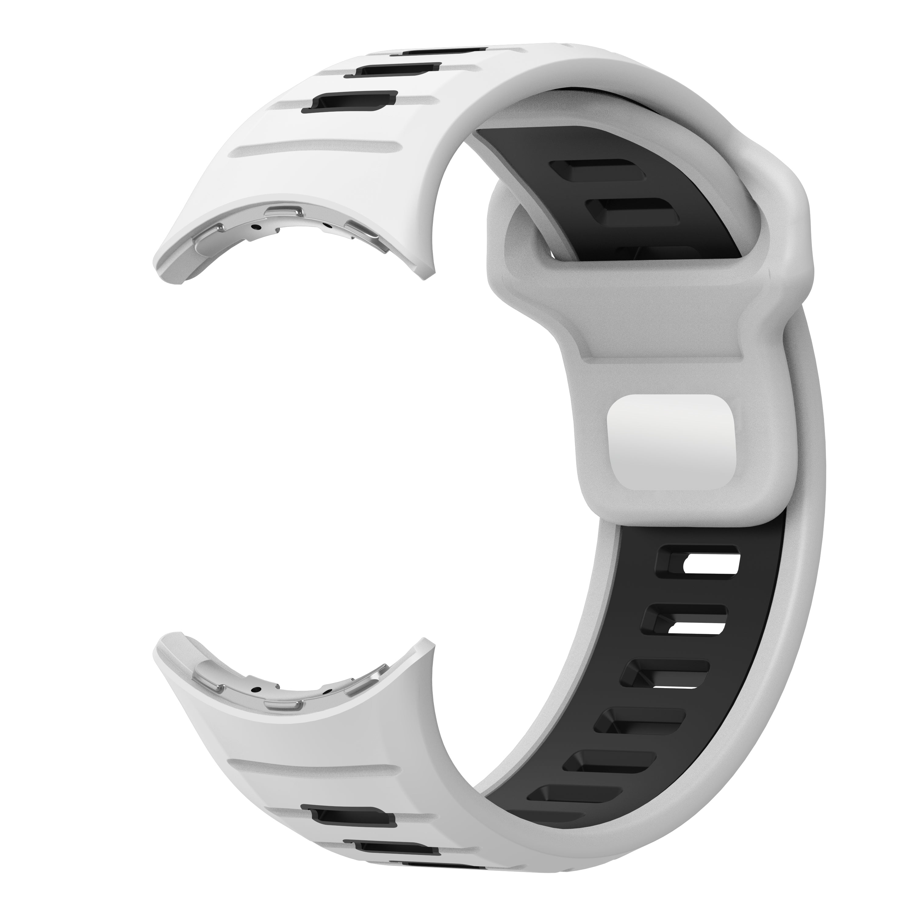 Google Pixel Watch 4 - 45mm sport duo band (wit/zwart)