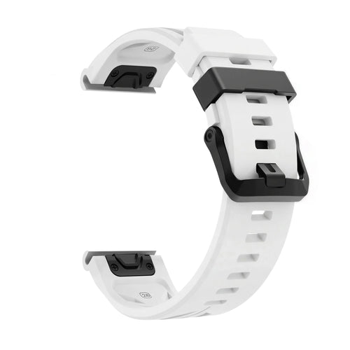 Garmin Quatix 5/6/7 Race Silicone Strap (White)