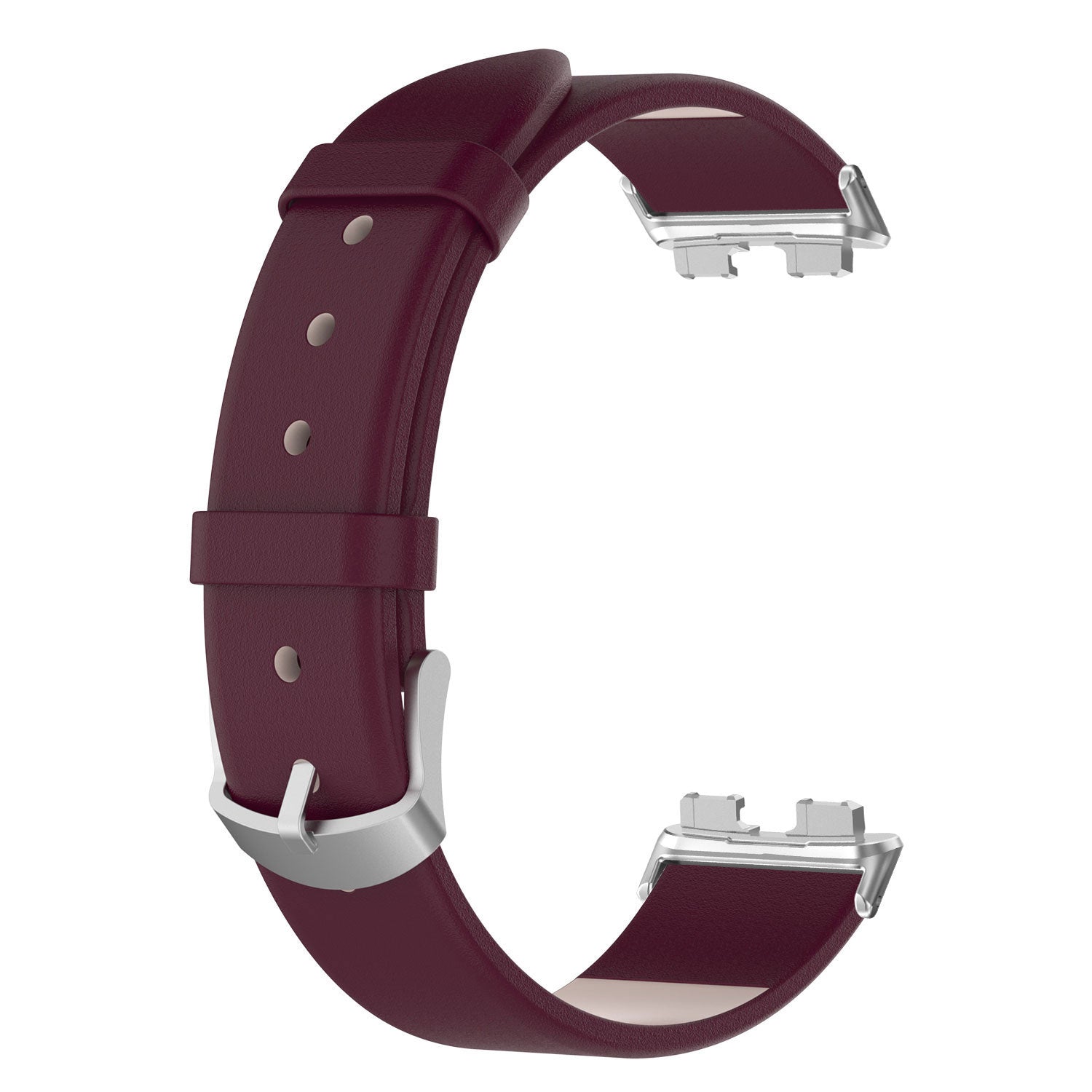 Huawei Band 10 leren bandje (wijnrood)