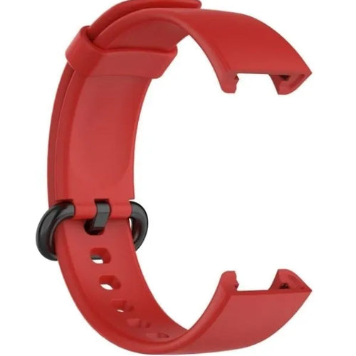 Silicone Strap, red, without a watch, 3/4 front view