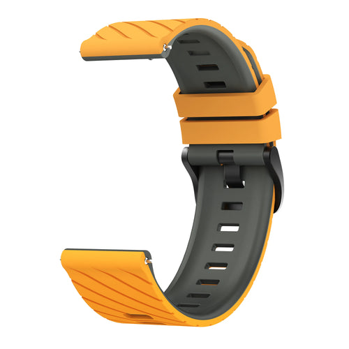 Huawei Watch GT 2 Pro Twill Sport Strap (Dark Yellow/Grey)