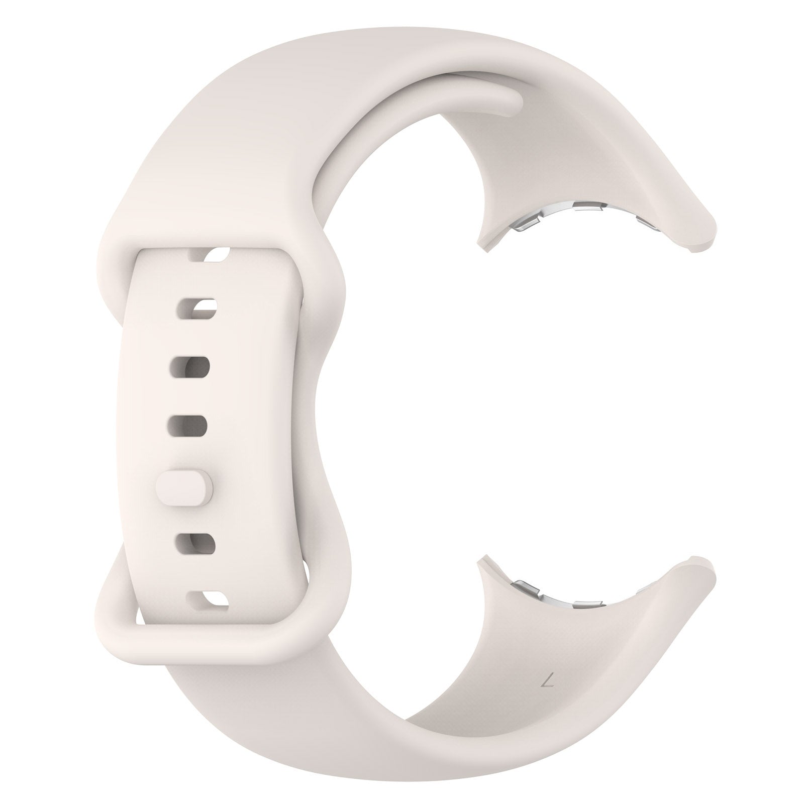 Google Pixel Watch 4 - 41mm siliconen classic bandje (zand wit)