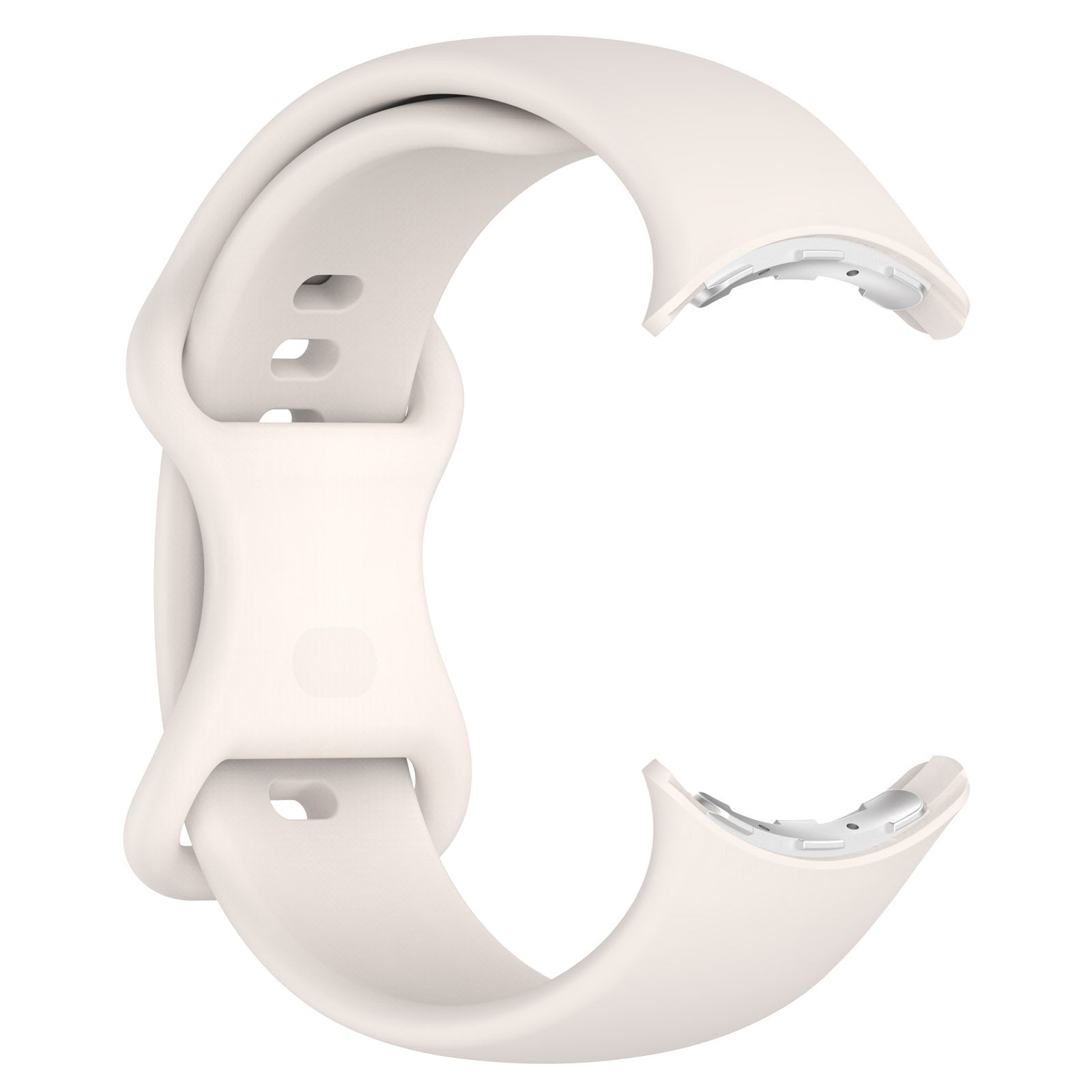 Google Pixel Watch 4 - 41mm siliconen classic bandje (zand wit)