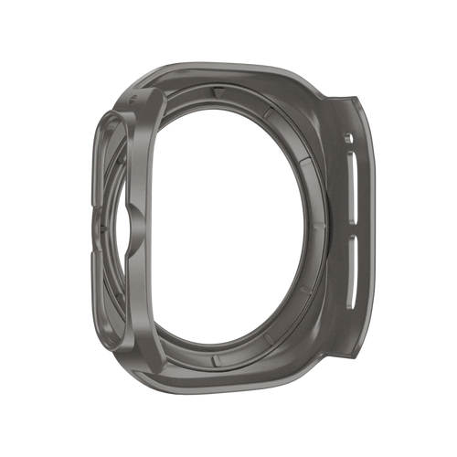 Bandz Samsung Galaxy Watch Ultra bezel PC hoesje (titanium grijs met wit)
