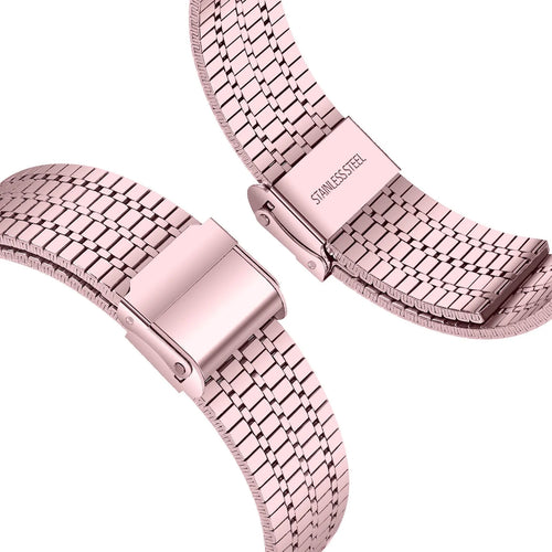Fine Steel Strap, pink, without a watch, 3/4 rear view