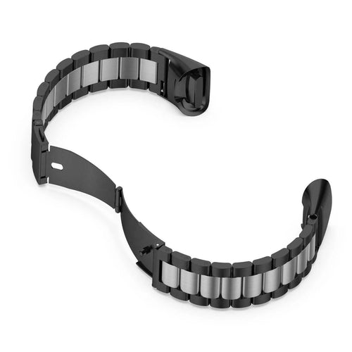 Steel Strap, black/silver, without a watch, 3/4 rear view