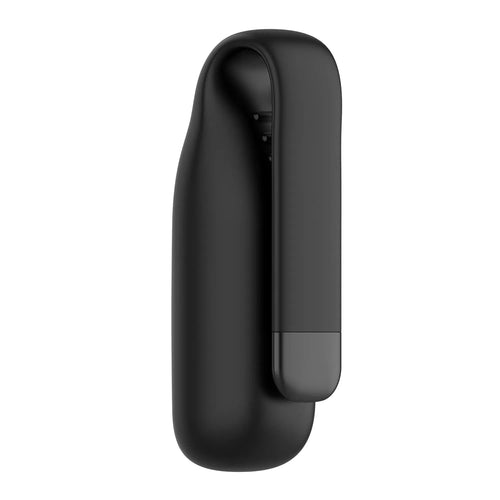 Silicone Clip, black, without a watch, 3/4 rear view