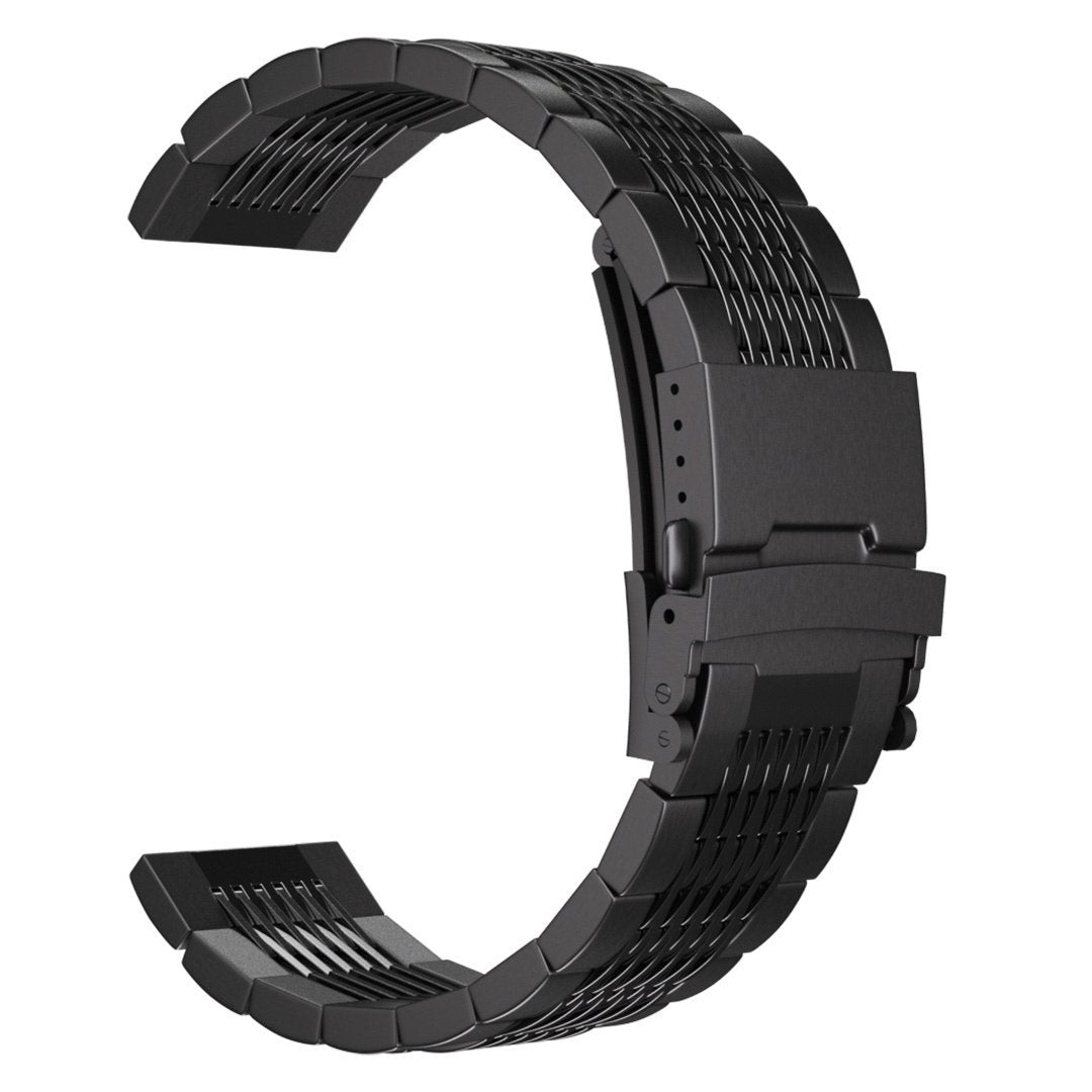 Amazfit Bip 6 luxe stalen schakel band (zwart)