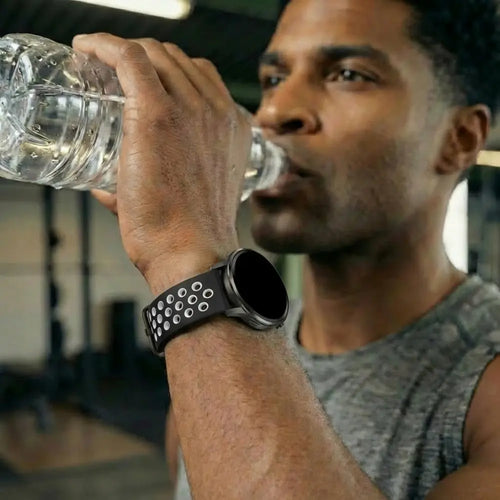 Bandz Garmin Bounce 2 Sport Strap 'Deluxe' (Black/White)