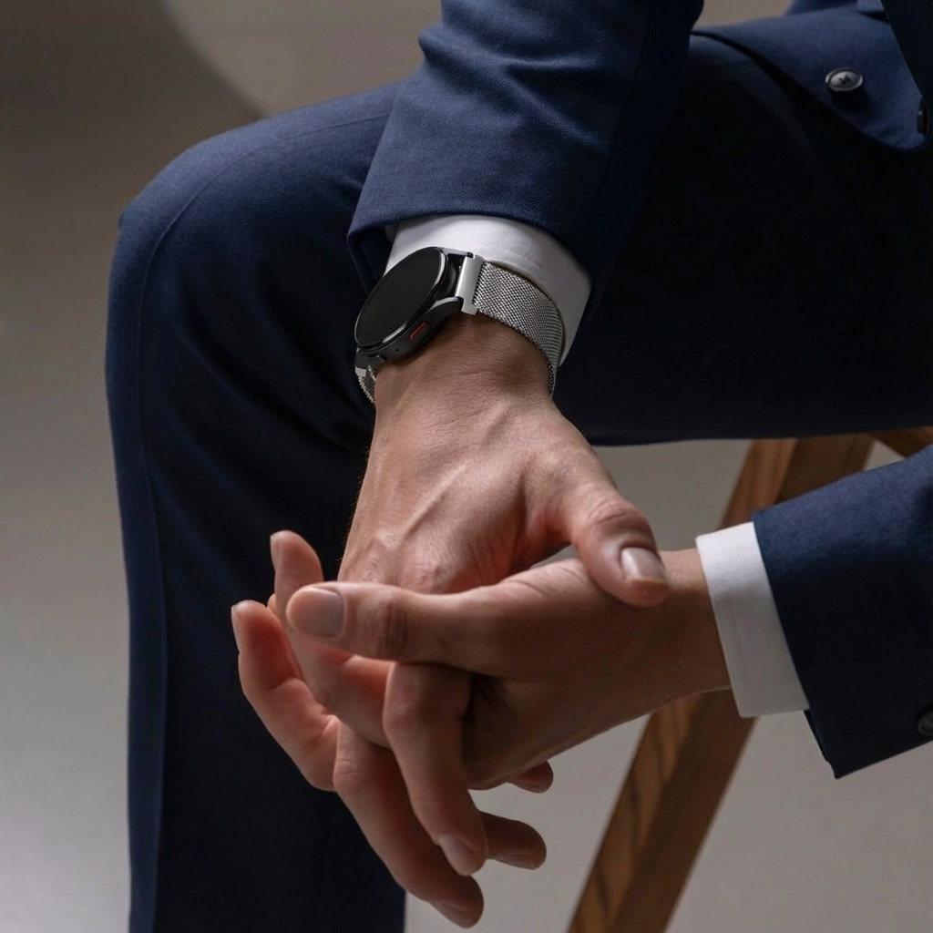 Bandz Samsung Galaxy Watch 6 - 40mm Milanese Loop Strap (Silver)