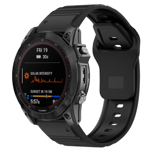 Garmin Tactix 7 Pro outdoor siliconen band (zwart)