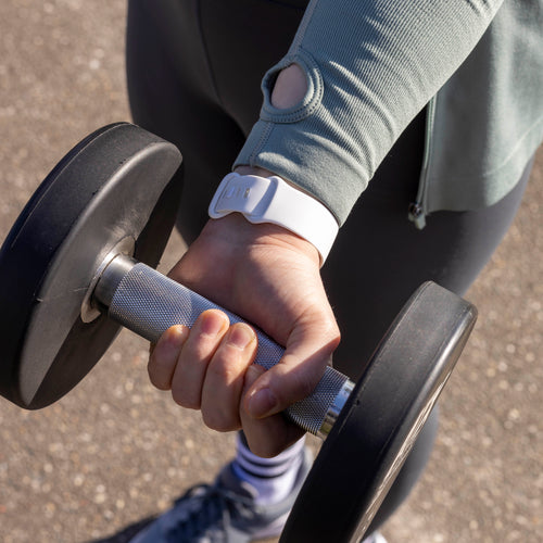 Fitbit Versa 4 siliconen classic bandje (wit)
