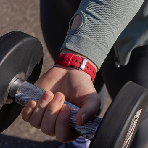 Fitbit Versa 3 luxe siliconen bandje (rosé-rood)