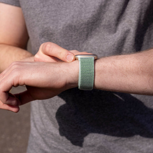 Fitbit Versa 3 nylon bandje (mint groen)