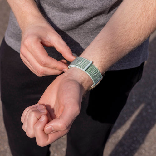 Fitbit Versa 3 nylon bandje (mint groen)