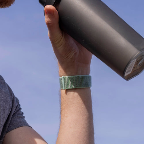 Fitbit Versa 3 nylon bandje (mint groen)
