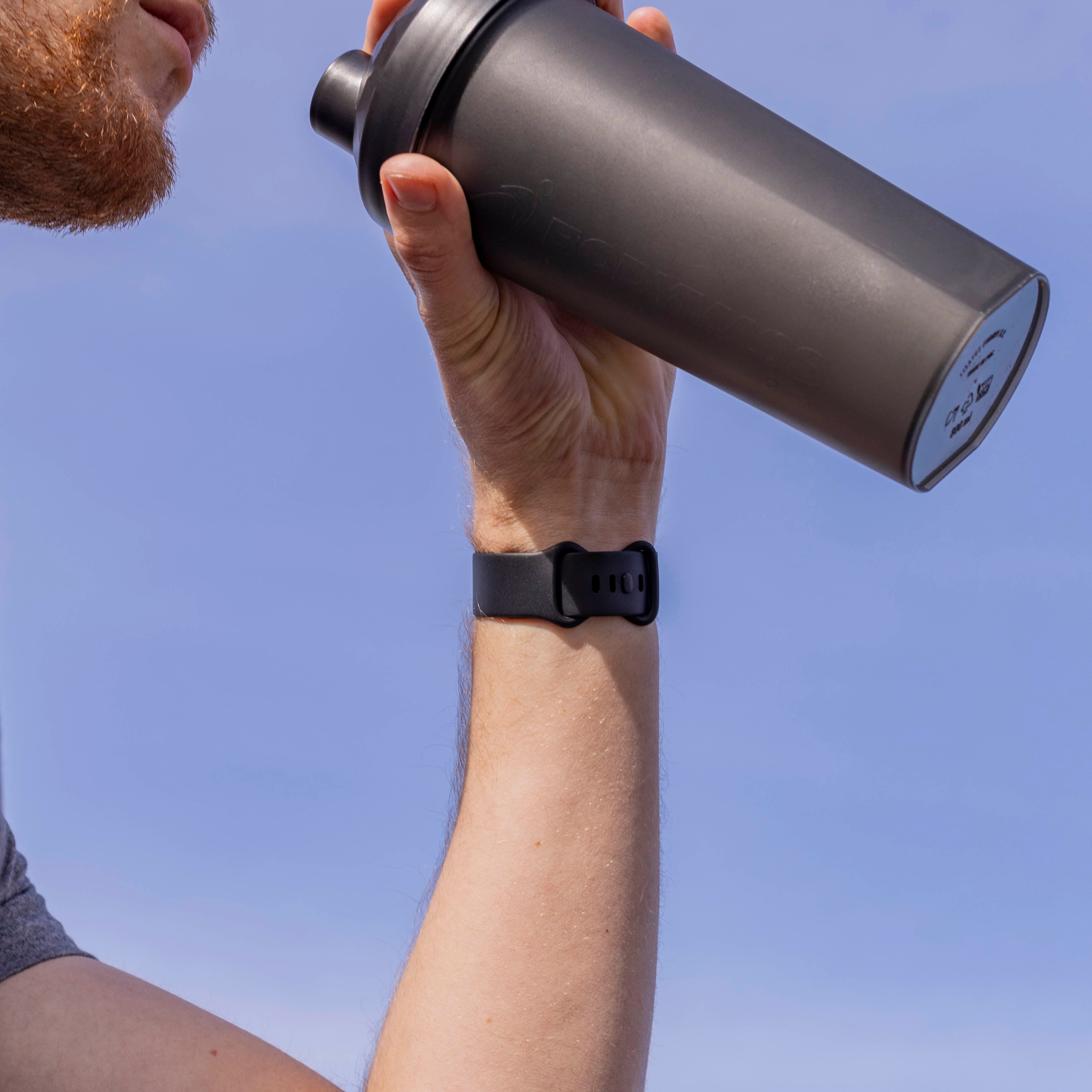 Fitbit Sense siliconen classic bandje (zwart)