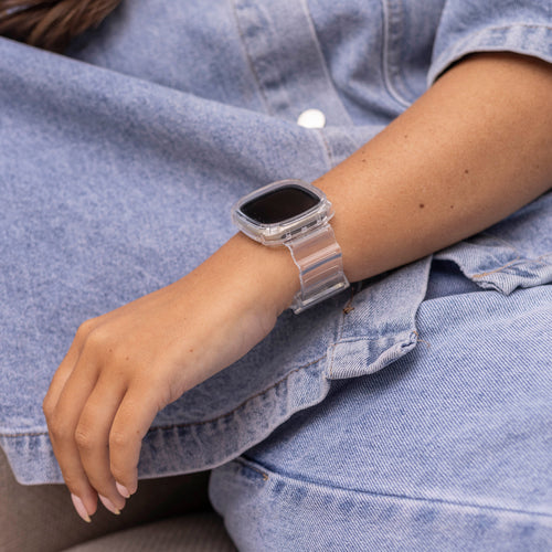 Fitbit Sense Clear TPU Strap with Frame (Transparent)