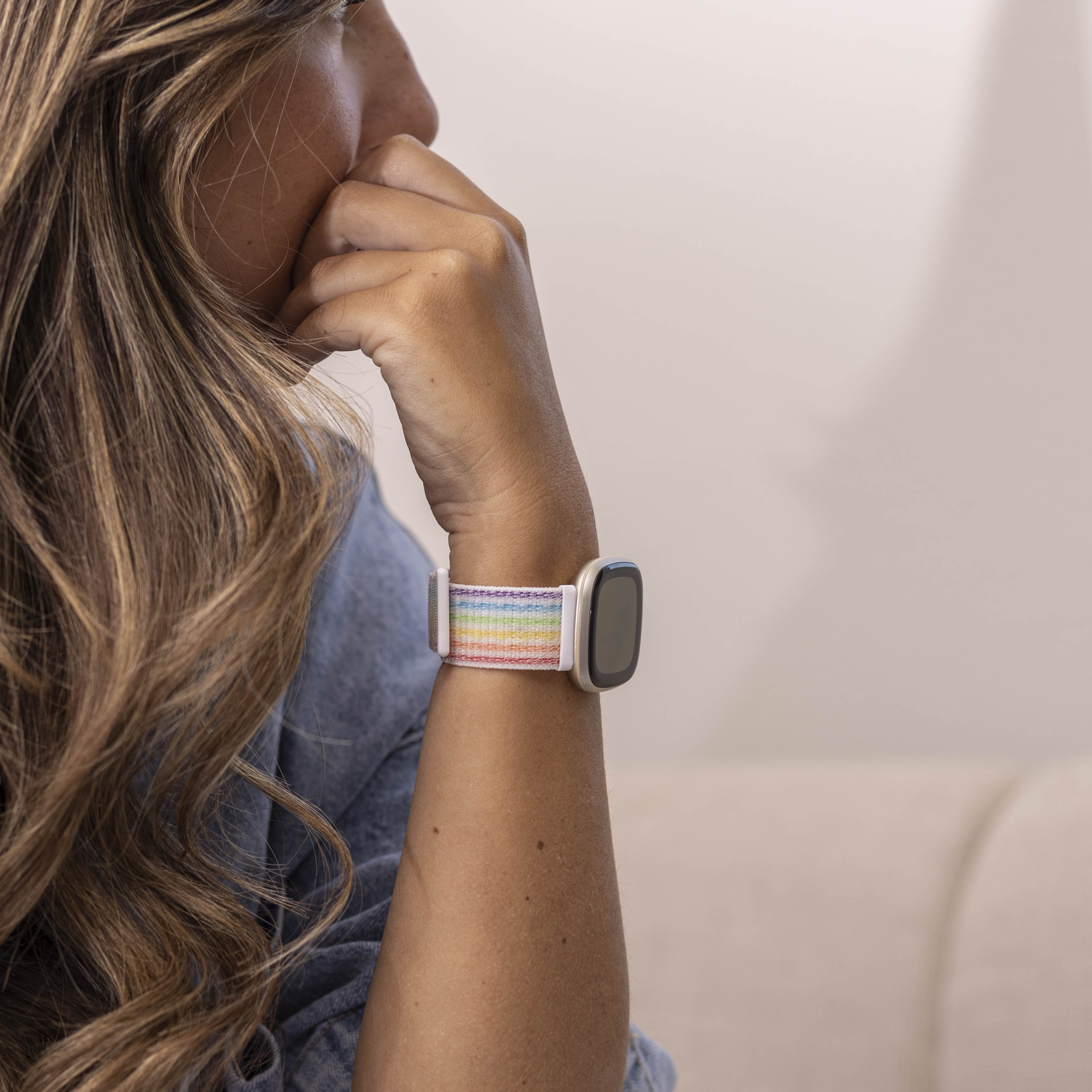 Fitbit Sense Nylon Strap (Multicoloured)