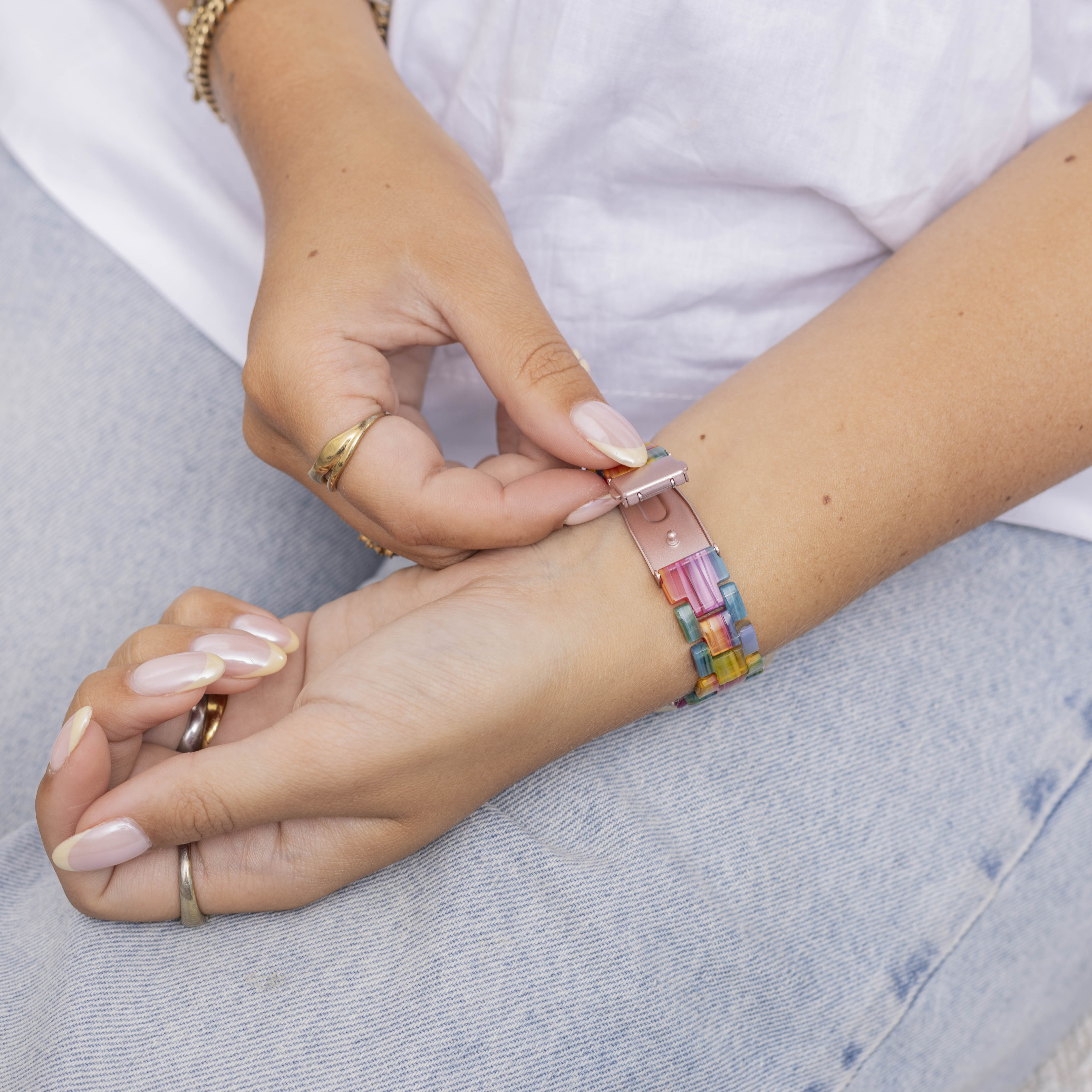 Fitbit Sense resin band (kleurrijk)