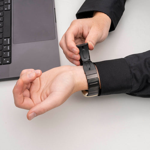 Fitbit Sense metalen bandje (zwart)