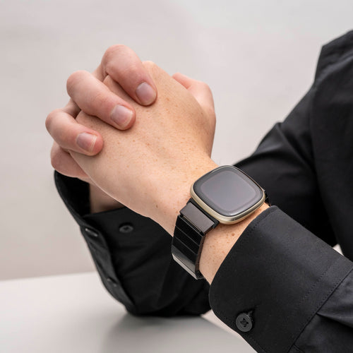 Fitbit Sense metalen bandje (zwart)