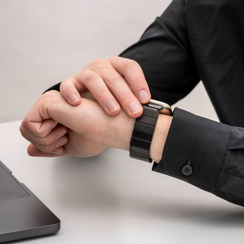 Fitbit Sense metalen bandje (zwart)