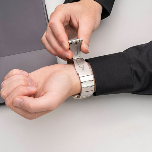 Fitbit Versa 3 metalen bandje (zilver)