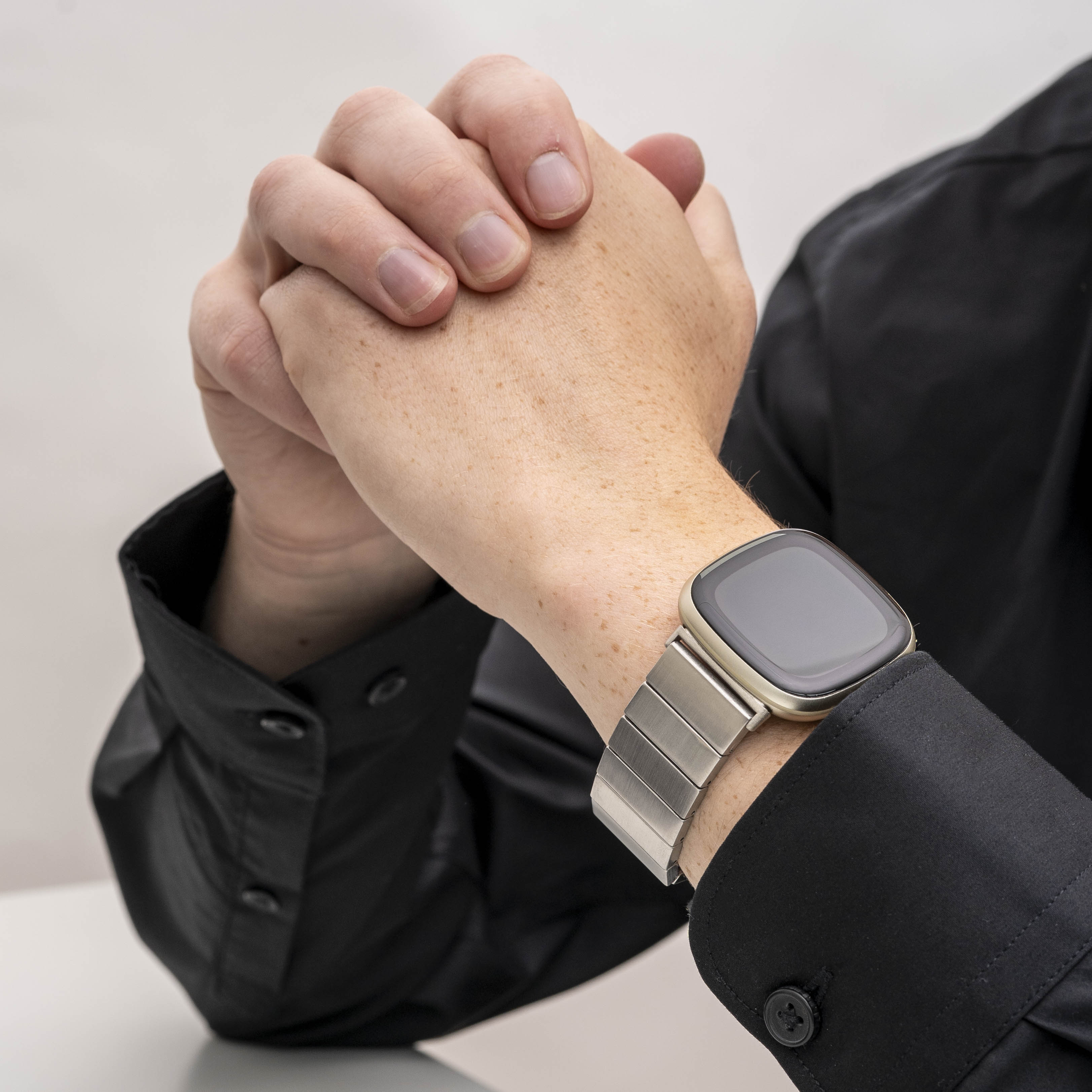 Fitbit Sense Metal Strap (Silver)