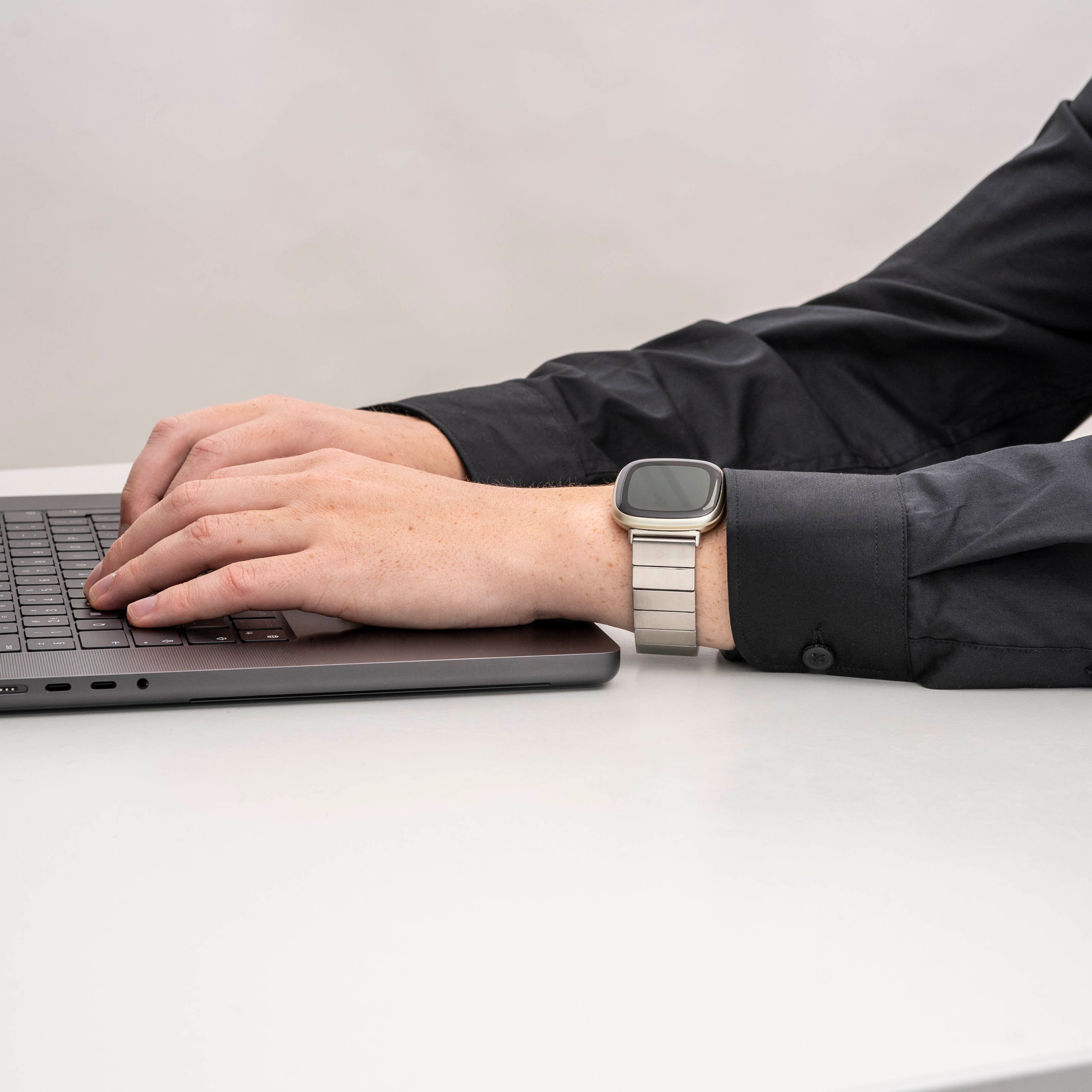 Fitbit Sense Metal Strap (Silver)