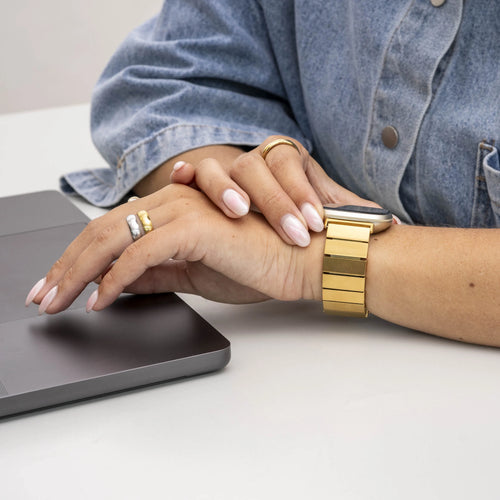 Fitbit Versa 3 metalen bandje (goud)