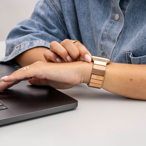 Fitbit Sense Metal Strap (Rose Gold)