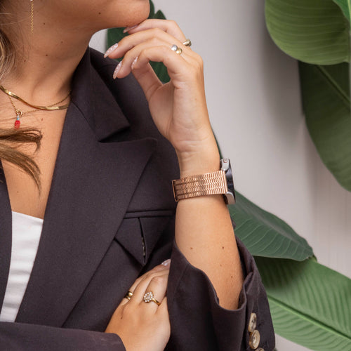 Samsung Galaxy Watch 4 44mm Fine Steel Strap (Rose Gold)