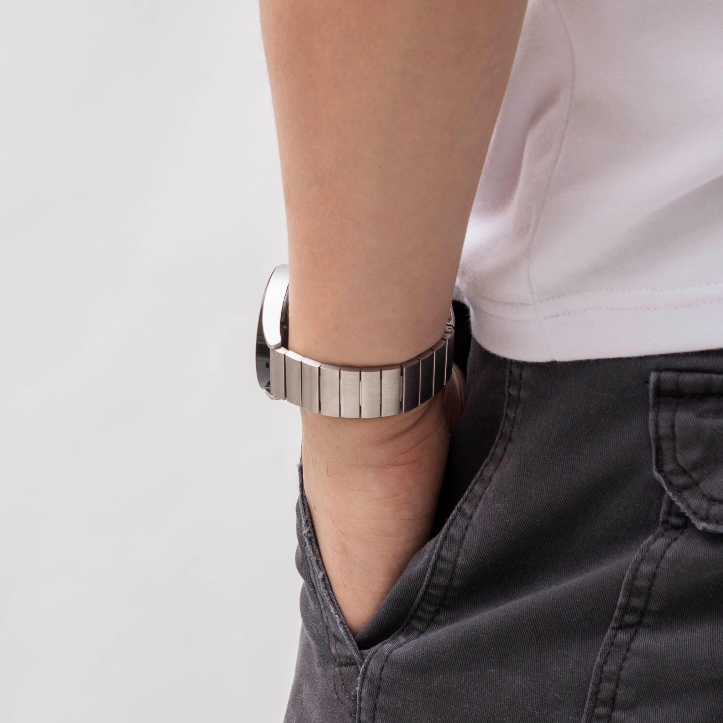 Samsung Galaxy Watch 4 - 44mm metalen bandje (zilver)