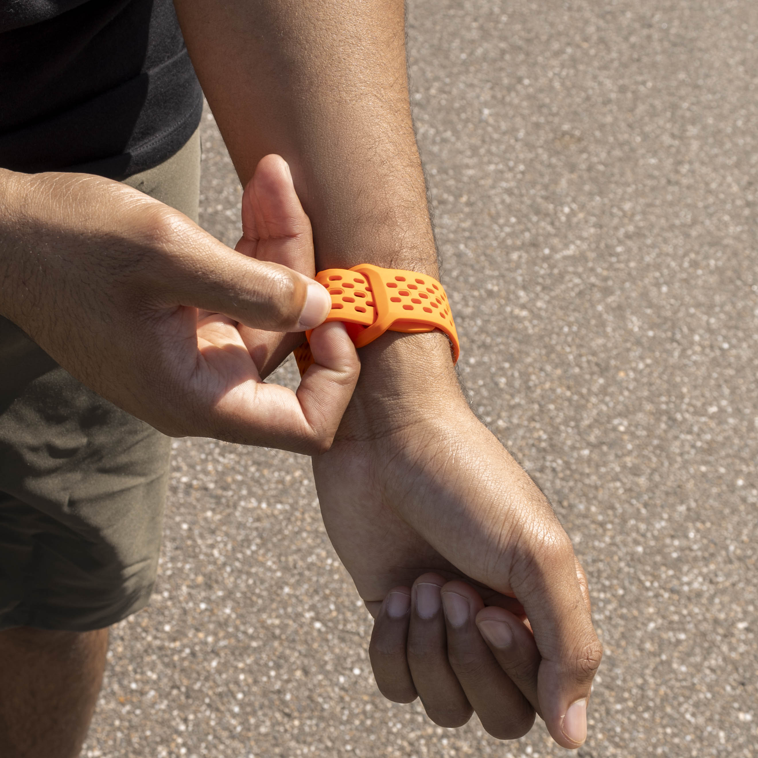 Samsung Galaxy Watch 8 Classic siliconen air bandje (oranje)