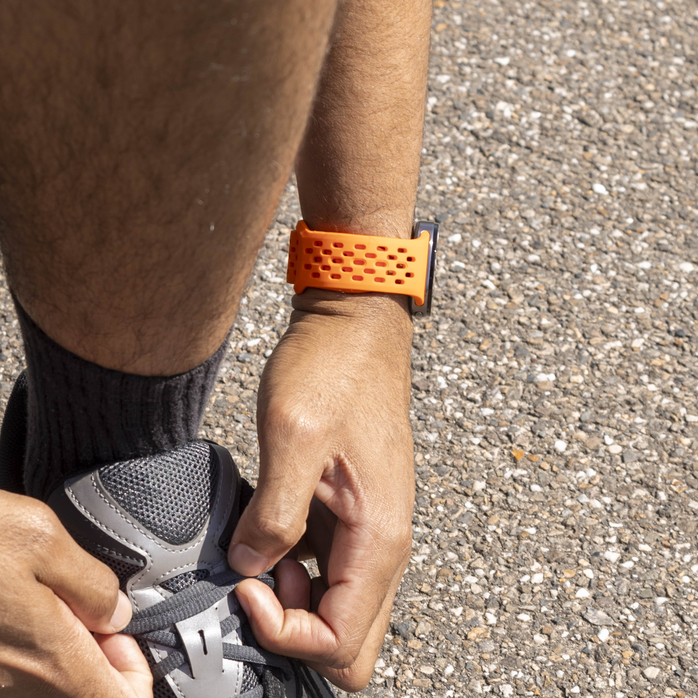 Samsung Galaxy Watch 8 Classic siliconen air bandje (oranje)