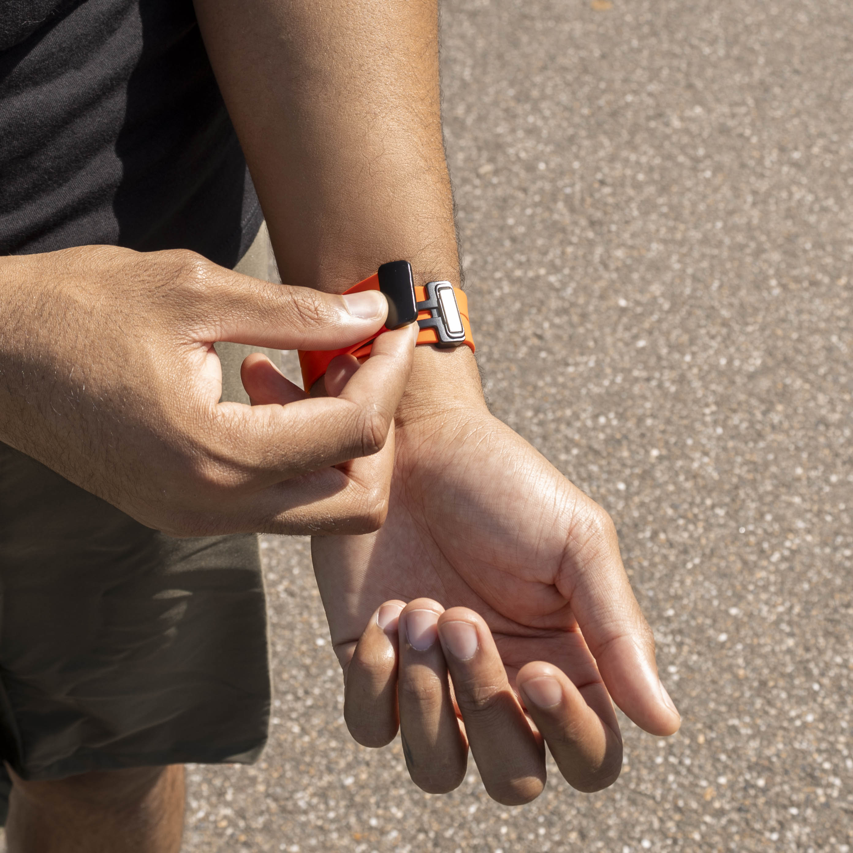 Samsung Galaxy Watch 8 - 44mm D-Buckle Silicone Strap (Orange)