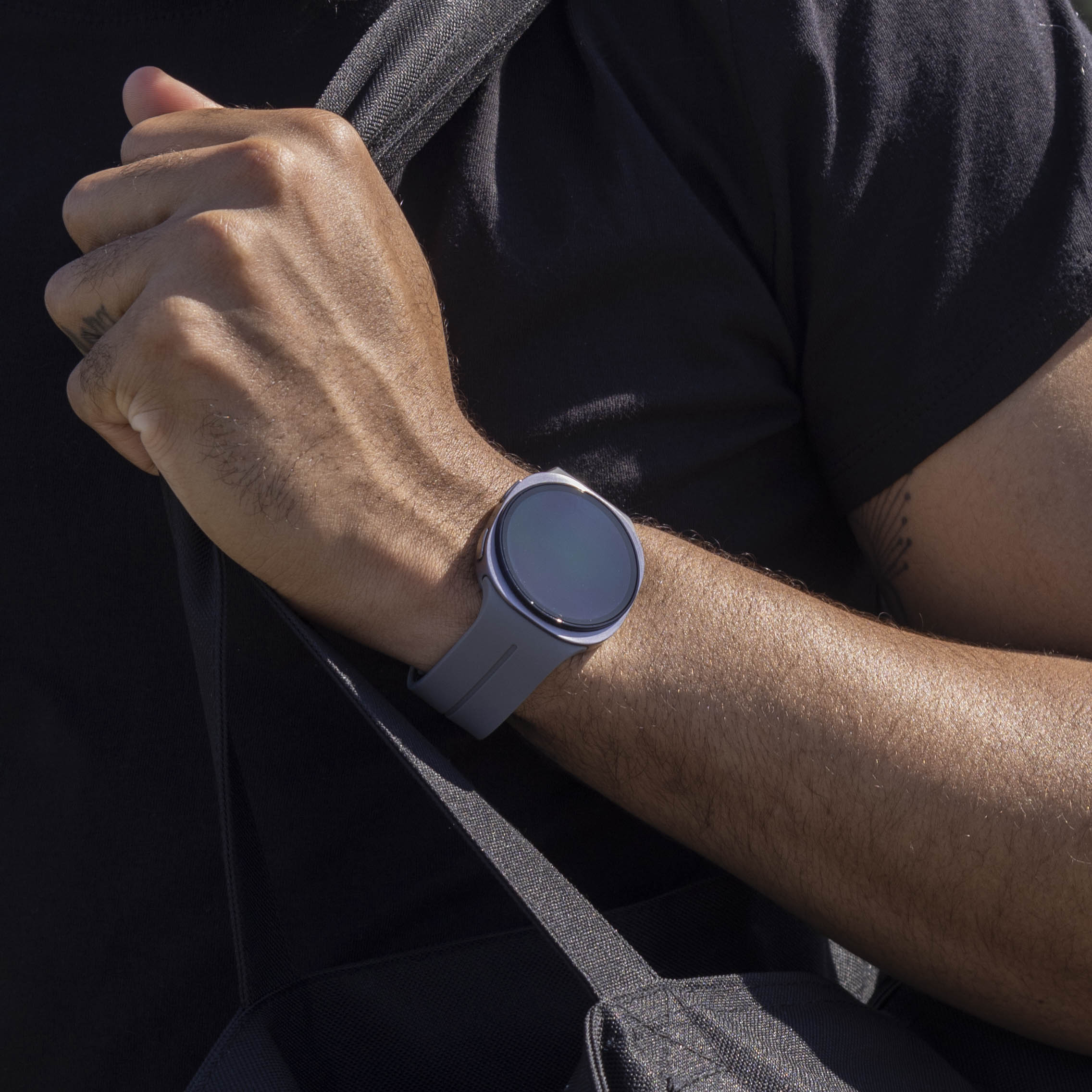  Samsung Galaxy Watch 8 Classic D-buckle siliconen bandje (donkergrijs)