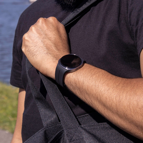  Samsung Galaxy Watch 8 Classic D-buckle siliconen bandje (zwart)